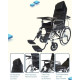 Karma Hydraulic Recliner Cum Commode - Ryder 8 wheelchair Foldable With Premium U-Cut Seat and With food Table Karma Hydraulic Recliner Cum Commode - Ryder 8 wheelchair Foldable With Premium U-Cut Seat and With food Table