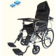 Karma Hydraulic Recliner Cum Commode - Ryder 8 wheelchair Foldable With Premium U-Cut Seat and With food Table Karma Hydraulic Recliner Cum Commode - Ryder 8 wheelchair Foldable With Premium U-Cut Seat and With food Table