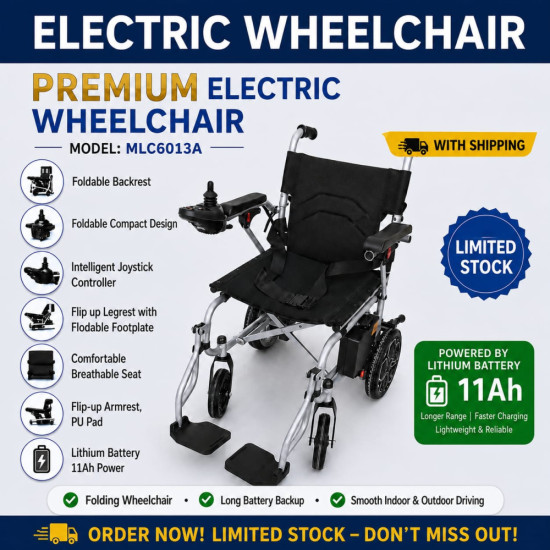 Premium ELECTRIC WHEELCHAIR WITH LITHIUM BATTERY Premium ELECTRIC WHEELCHAIR WITH LITHIUM BATTERY