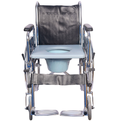 Folding Commode Wheelchair