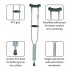 Vissco Astra Under Arm Crutches Aluminium - 0905 Medium - (1 Pair)