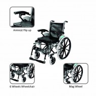 Vissco Imperio Wheelchair with Removable Big Wheels - 2930